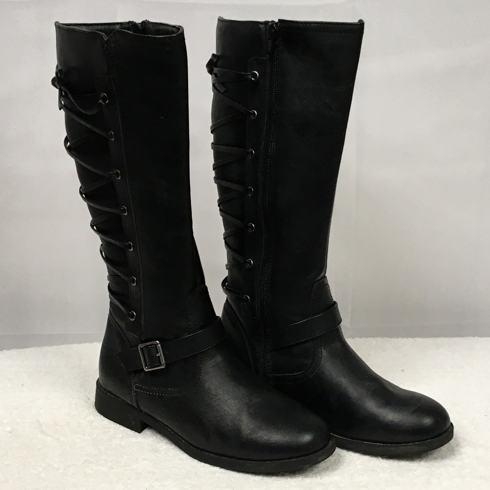 SO Kimberly Black Size 4 Med Girls Riding Boots